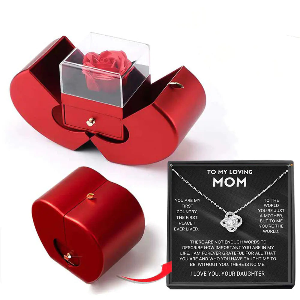 Luxury Four-Leaf Clover Necklace Gift Box Set