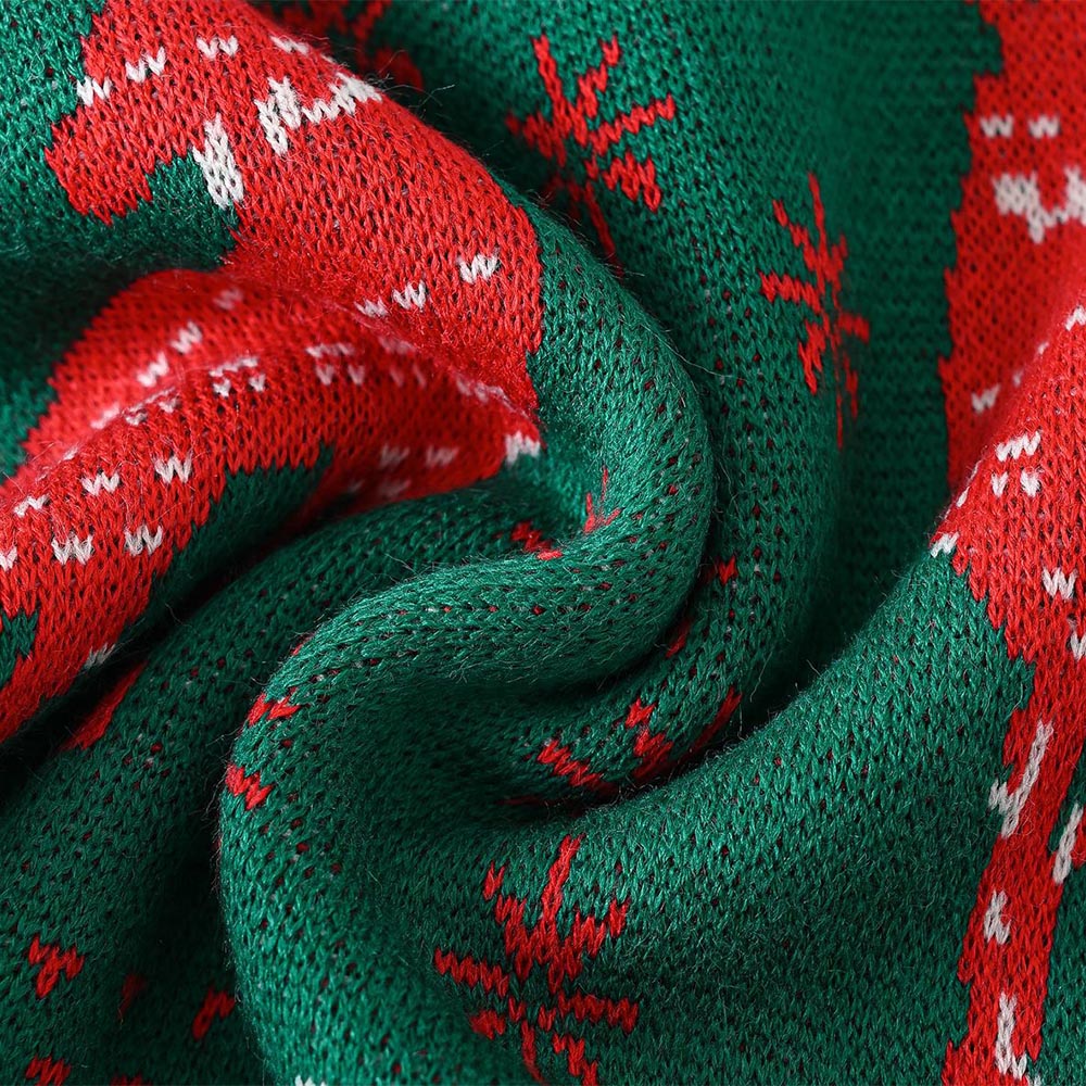 Kids Reindeer Jacquard Christmas Holiday Sweater | NCS