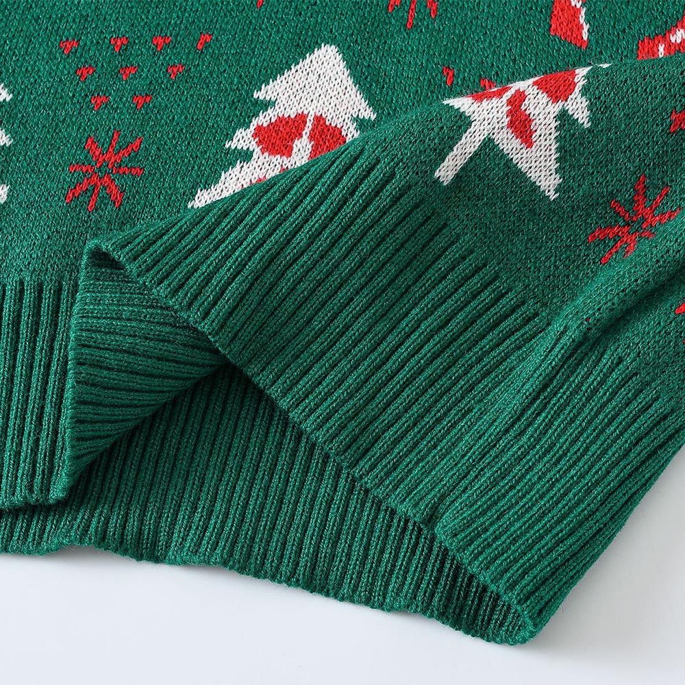 Kids Reindeer Jacquard Christmas Holiday Sweater | NCS