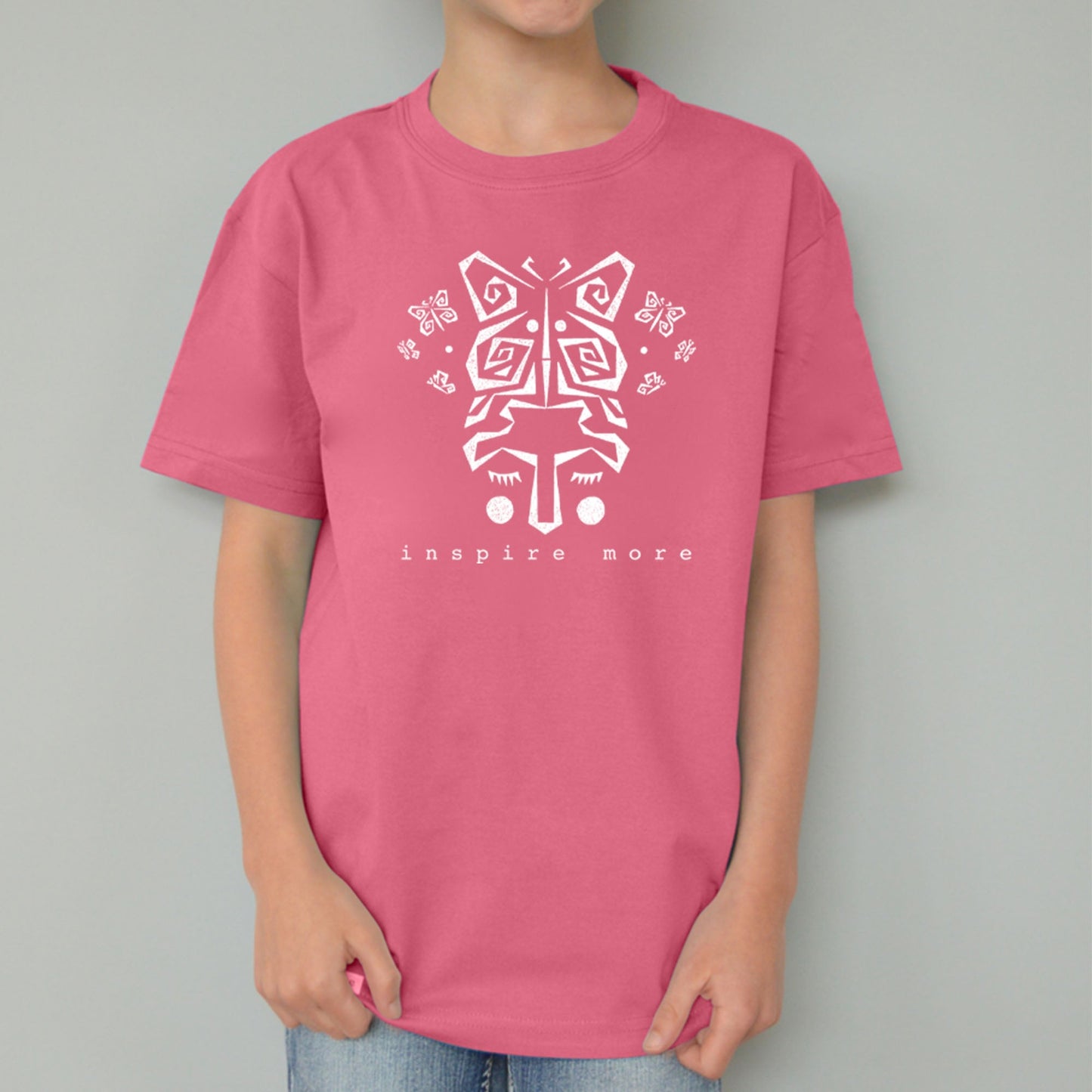 "Inspire More" Butterfly T-Shirt for Kids