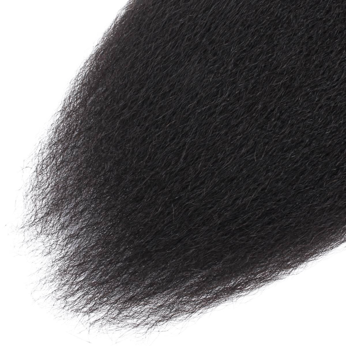 Cabello para trenzar humano 100 % rizado y liso a granel