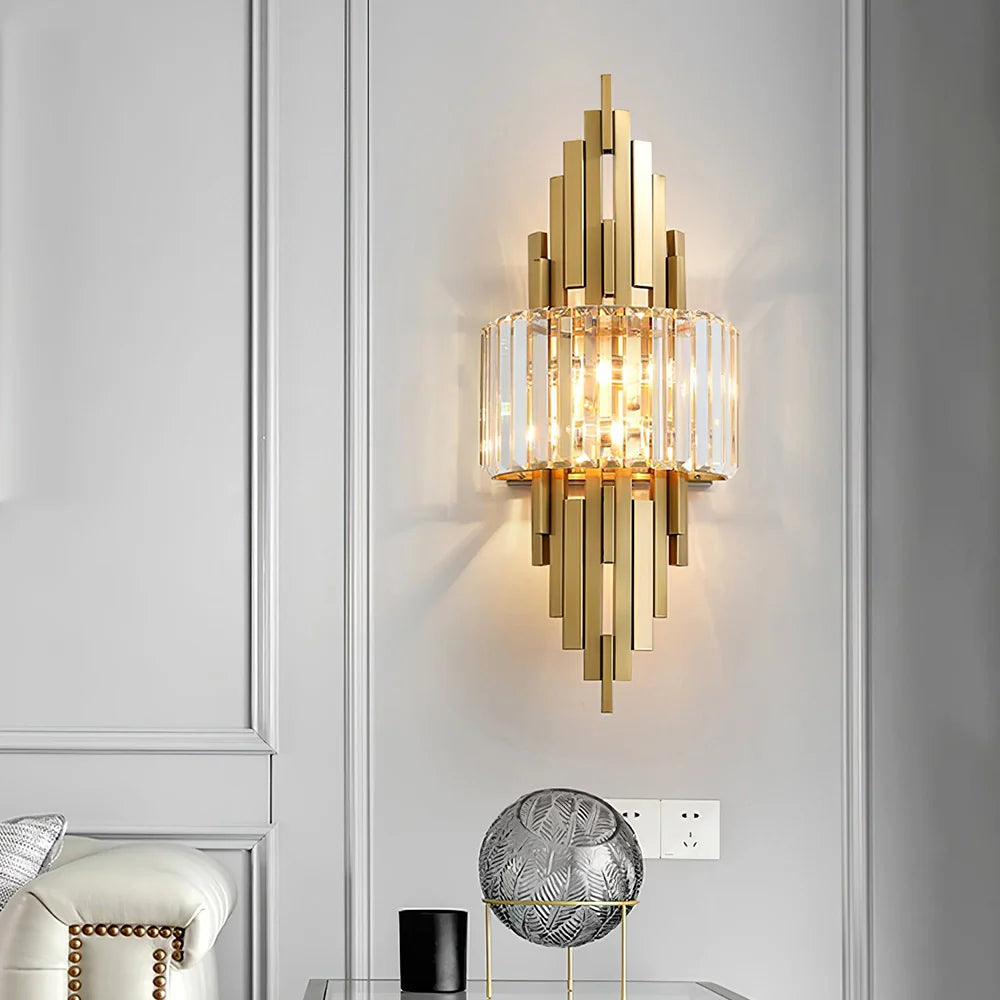 Lámpara de pared moderna Kubica Crystal