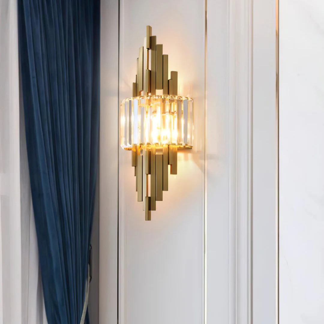 Lámpara de pared moderna Kubica Crystal