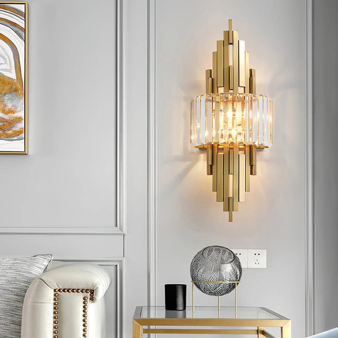 Lámpara de pared moderna Kubica Crystal
