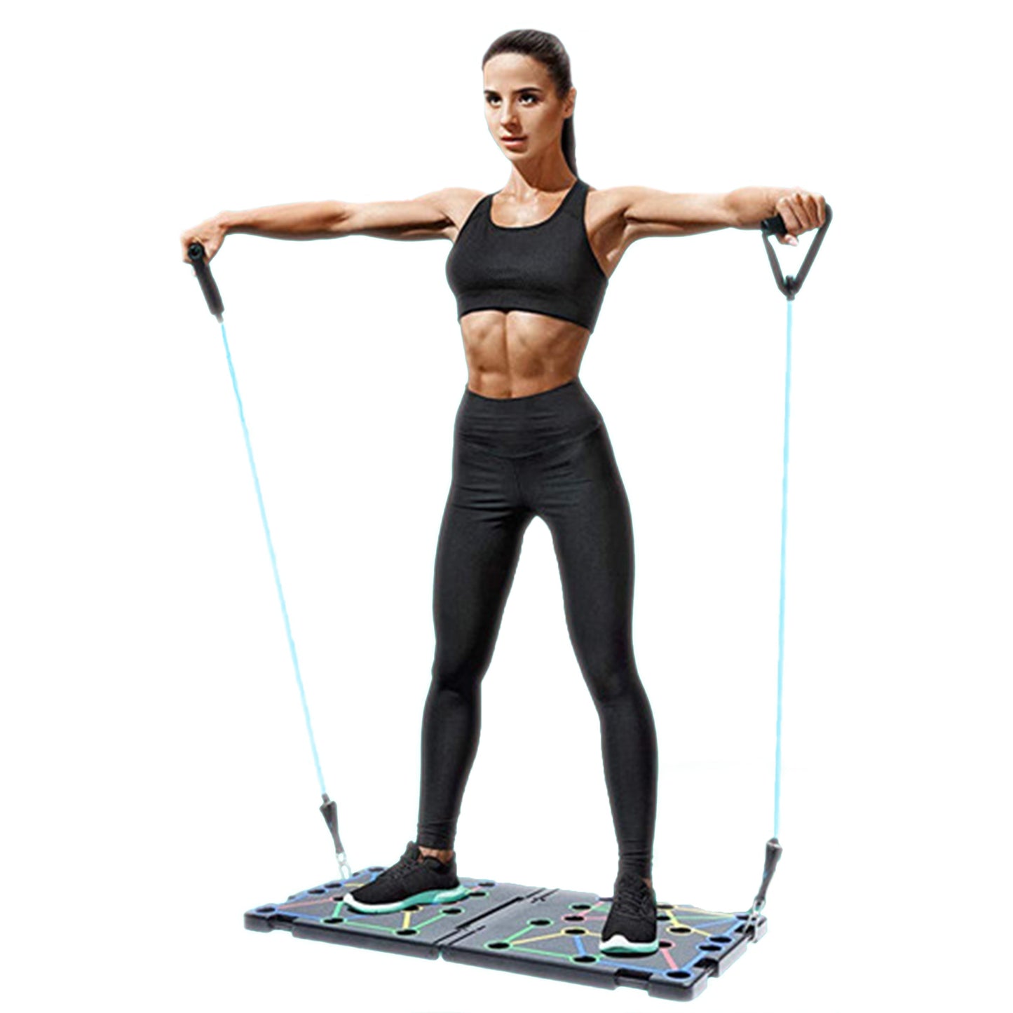 Sistema de tabla para flexiones 9 en 1, para entrenamiento de gimnasio y ejercicios de fitness