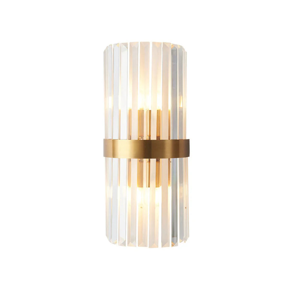 Aplique de pared cilíndrico de cristal Laylq