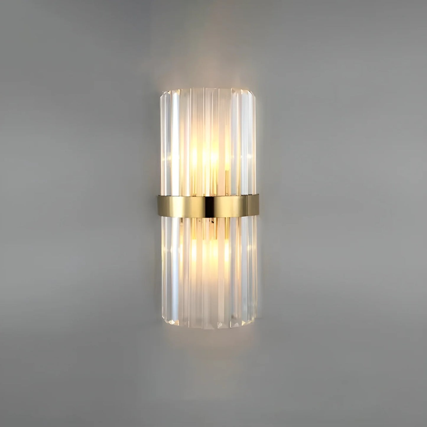 Aplique de pared cilíndrico de cristal Laylq