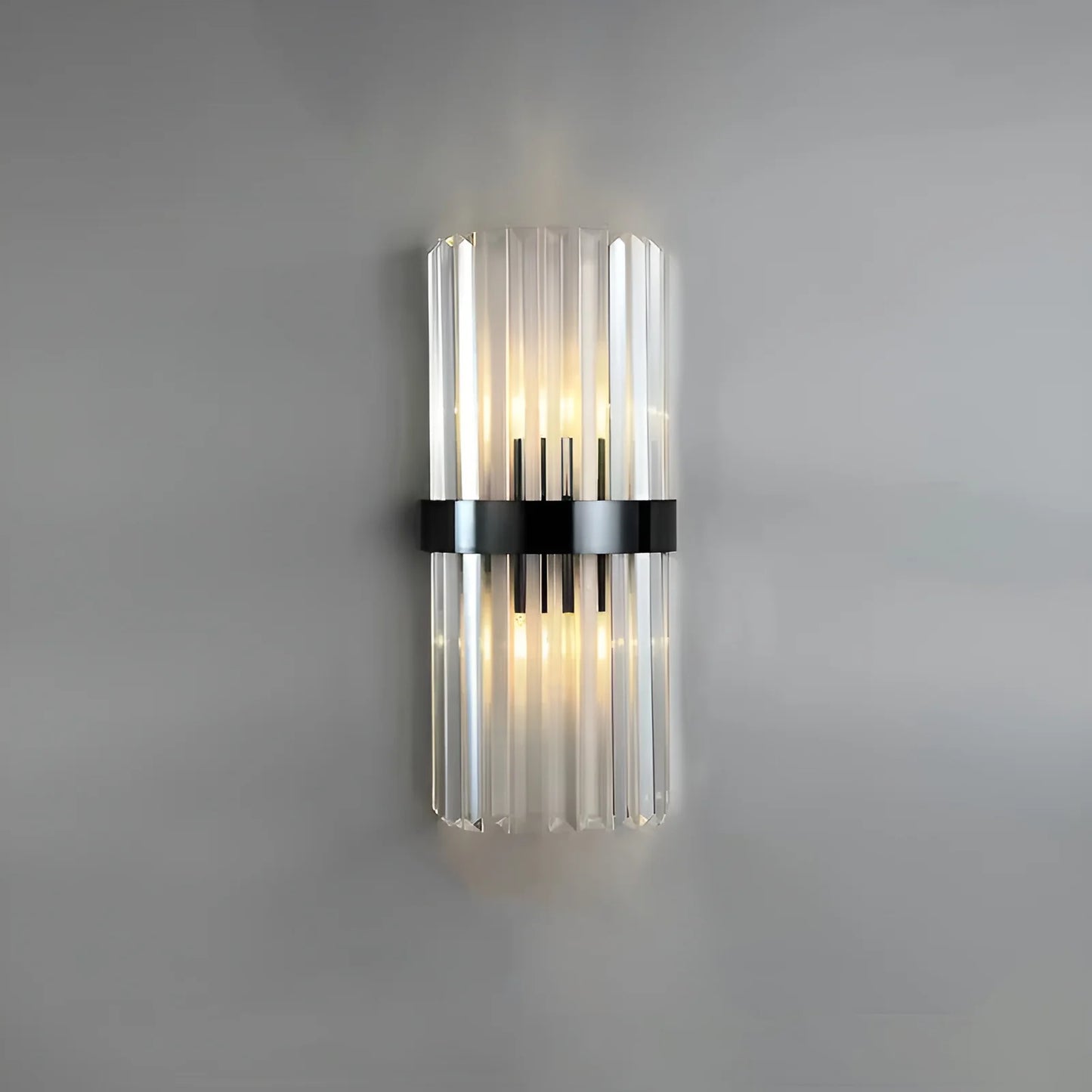 Aplique de pared cilíndrico de cristal Laylq