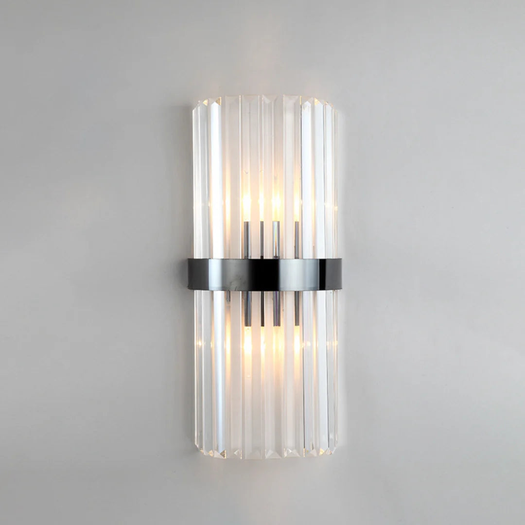 Aplique de pared cilíndrico de cristal Laylq