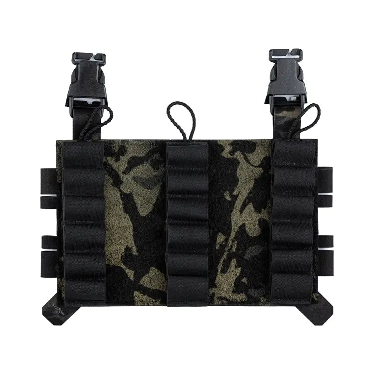 Placa de velcro cortada con láser con cartucheras extraíbles para escopeta