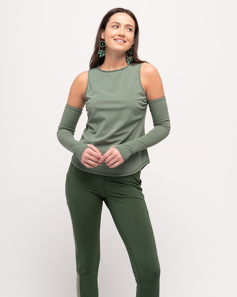 Go Deep Sun & Swim Tank con sujetador incorporado - Hierba marina