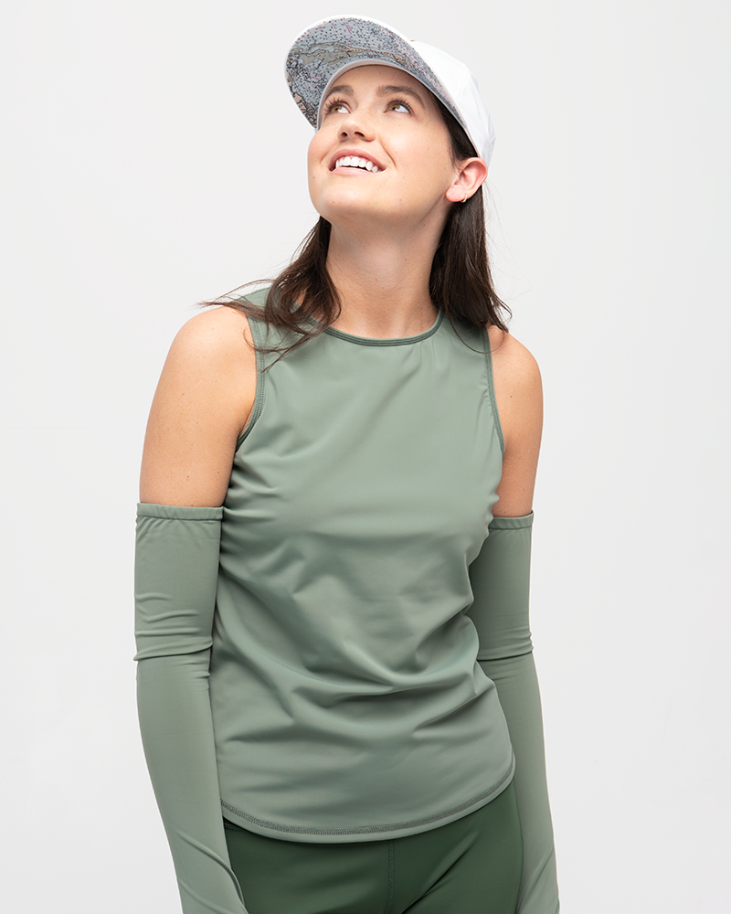 Go Deep Sun & Swim Tank con sujetador incorporado - Hierba marina