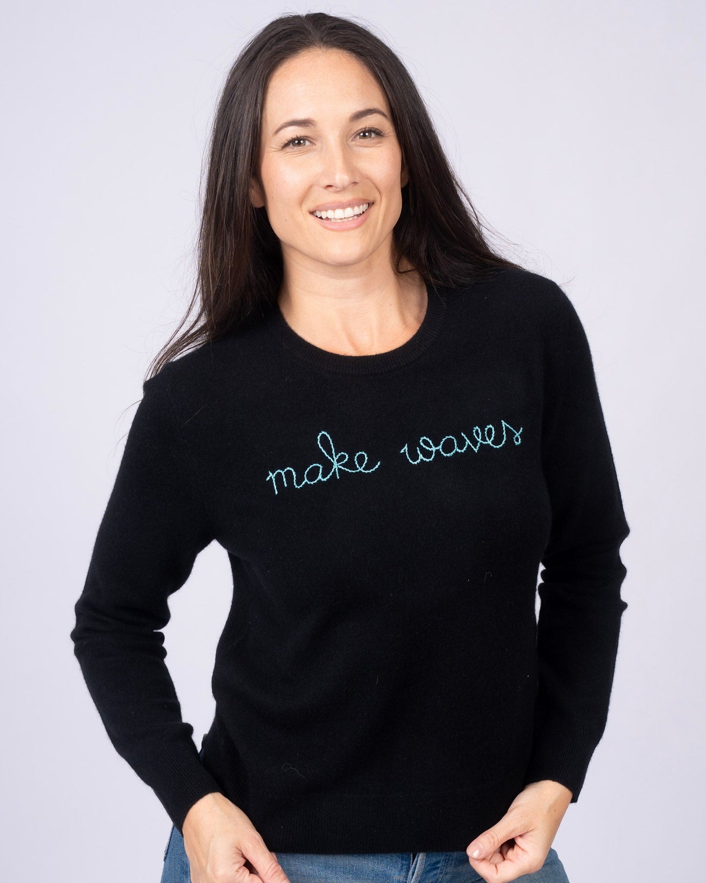 Make Waves Cashmere Sweater