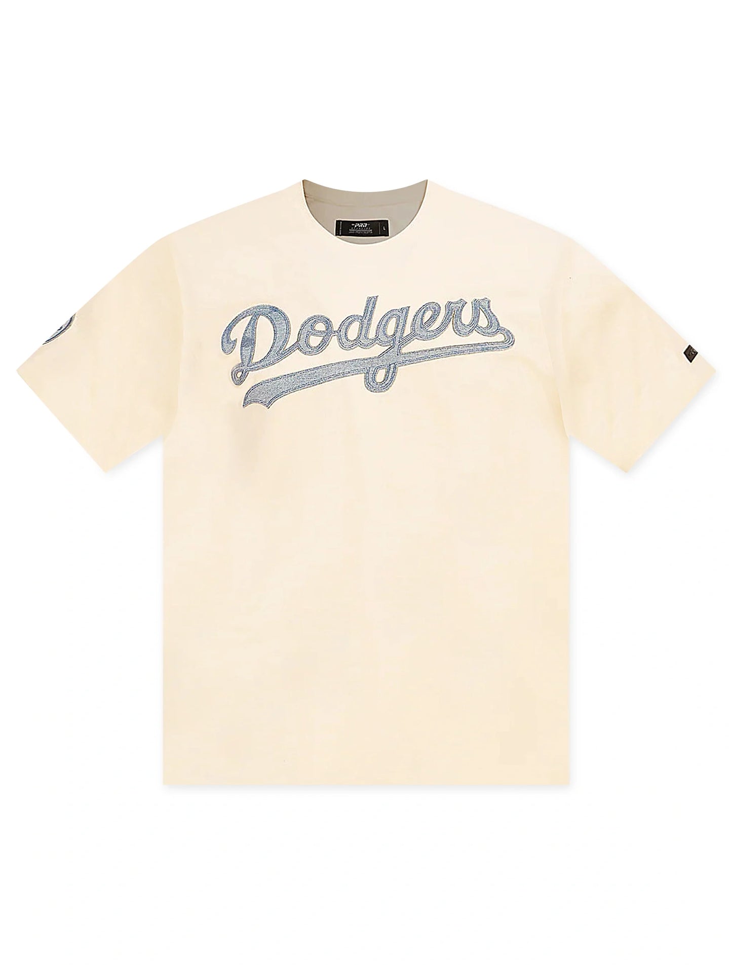 Pro Standard Dodgers Varsity Blues Tee - Eggshell