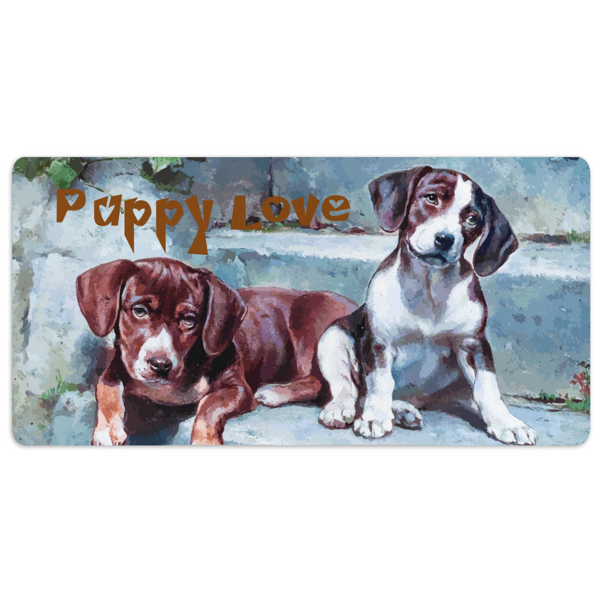 Puppy Love Cute Puppies 40" x 20" Desk Mat