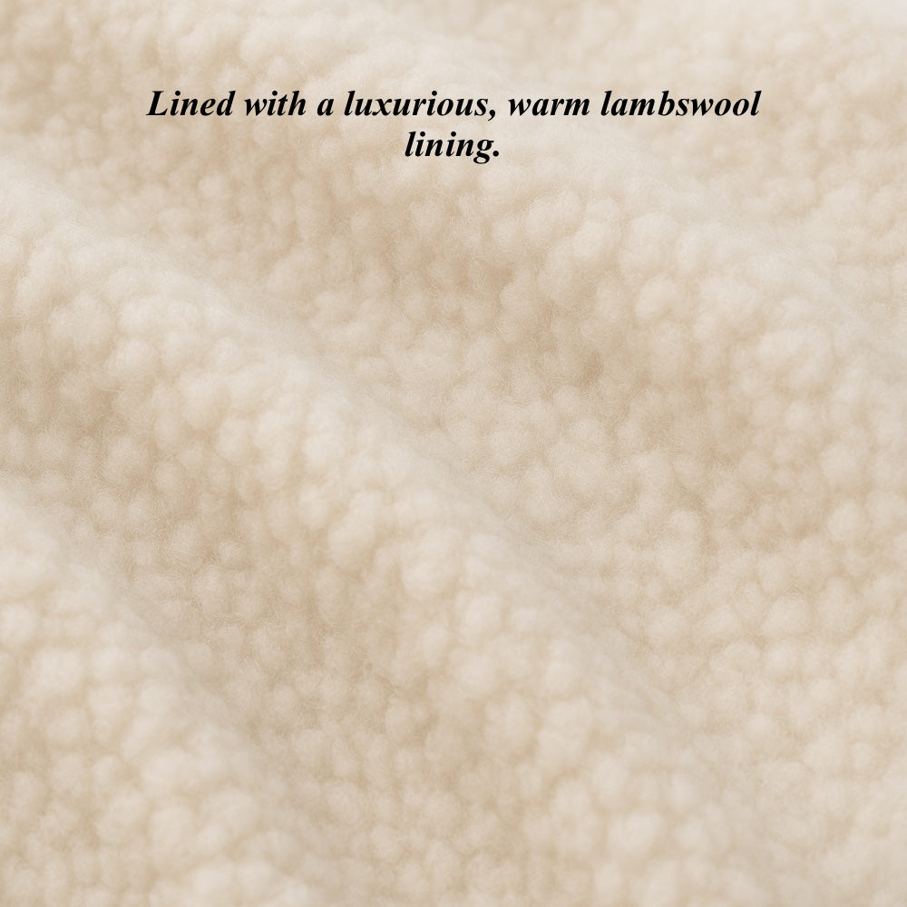 CL4522 (navy) - Women’s Italian shearling fingerless gloves
