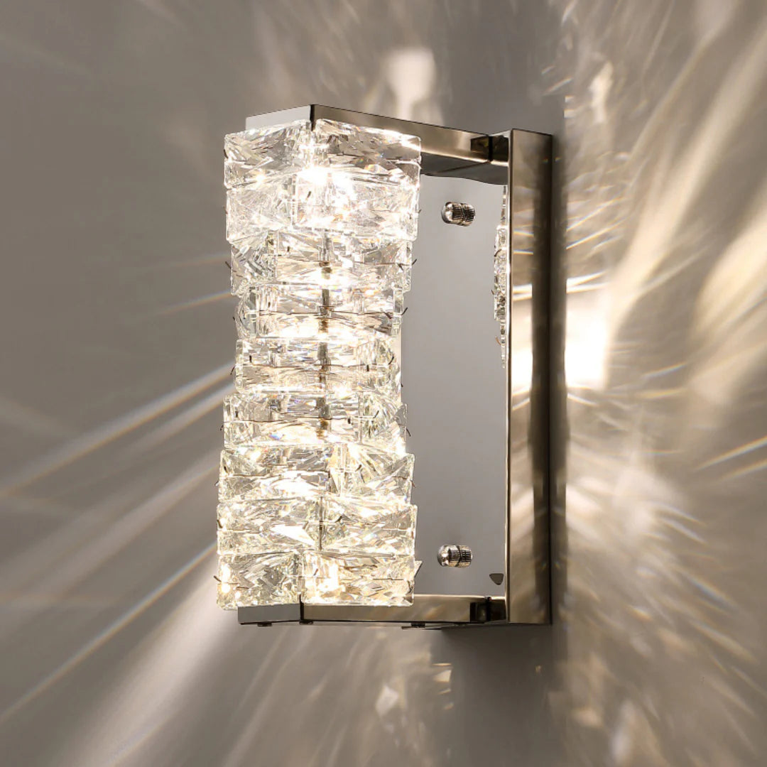 Aplique de pared laminado de cristal