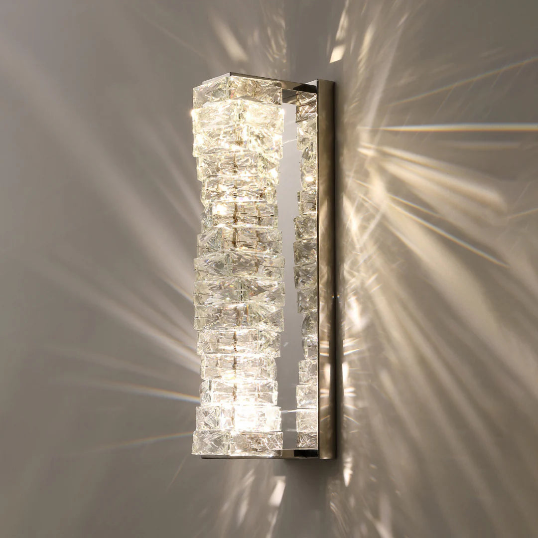 Aplique de pared laminado de cristal
