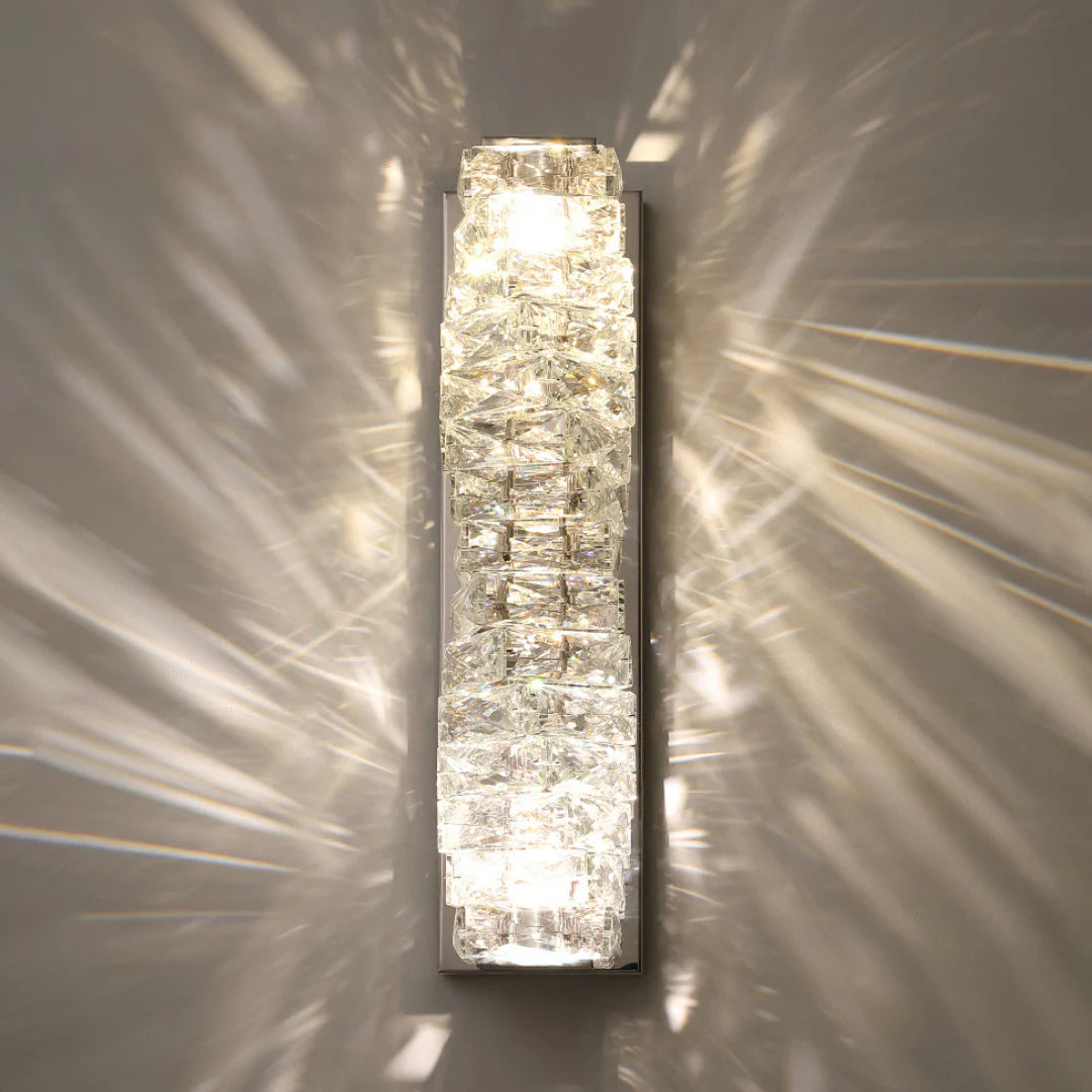 Aplique de pared laminado de cristal