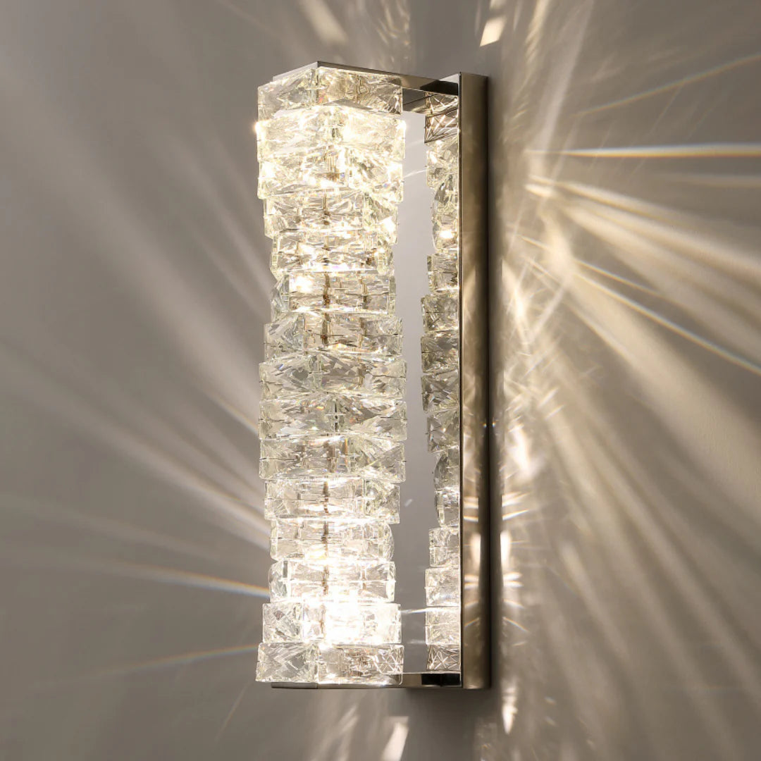Aplique de pared laminado de cristal