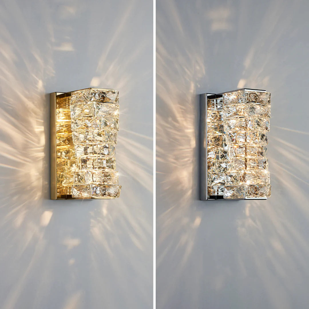 Aplique de pared laminado de cristal