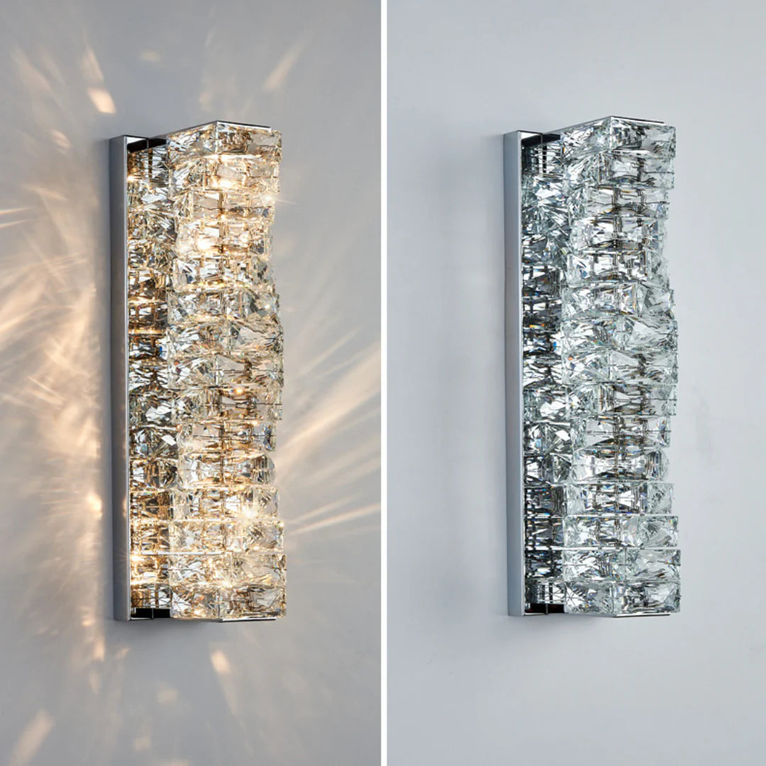 Aplique de pared laminado de cristal