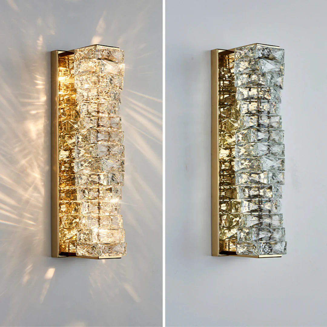 Aplique de pared laminado de cristal