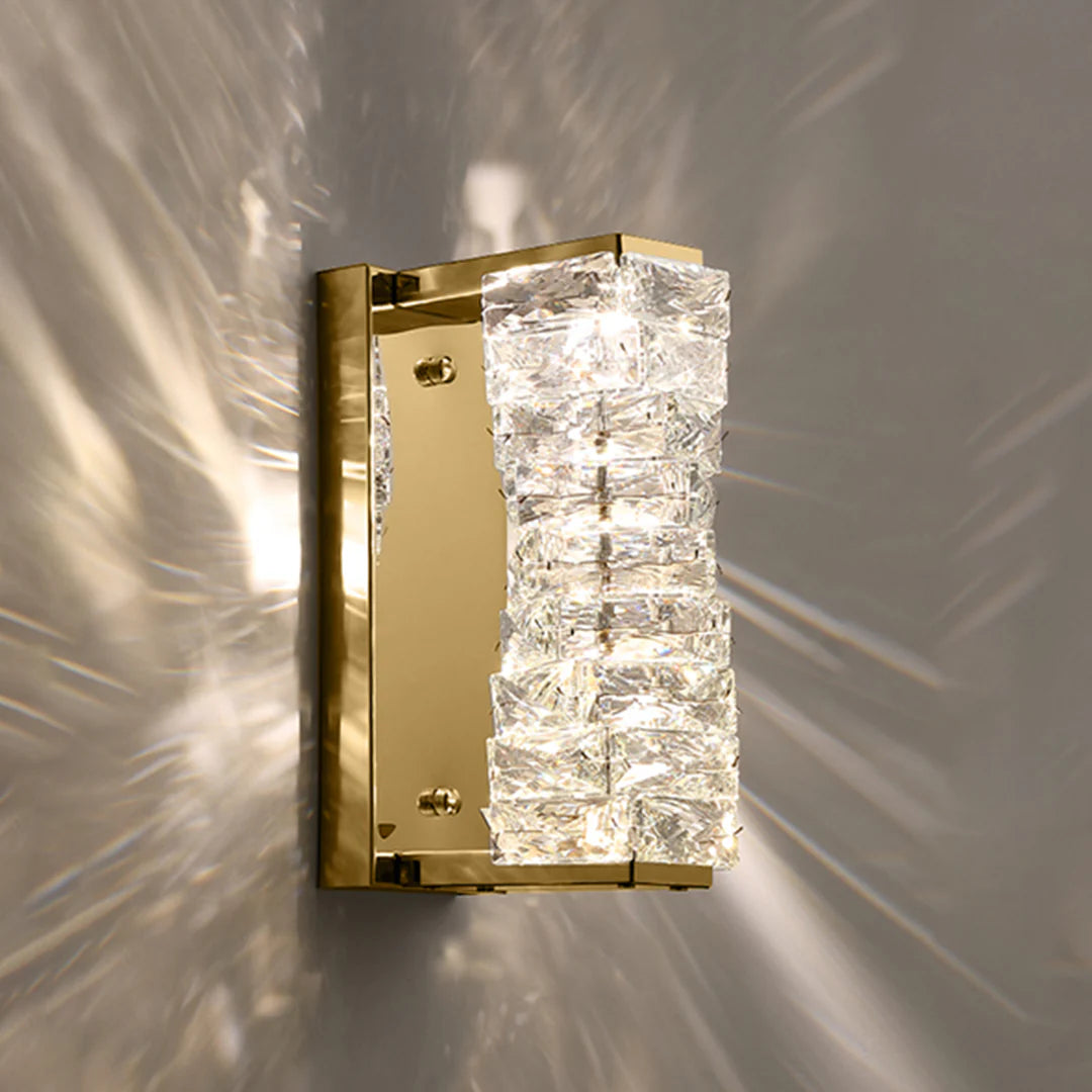 Aplique de pared laminado de cristal