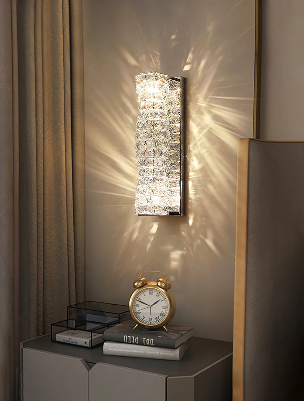 Aplique de pared laminado de cristal