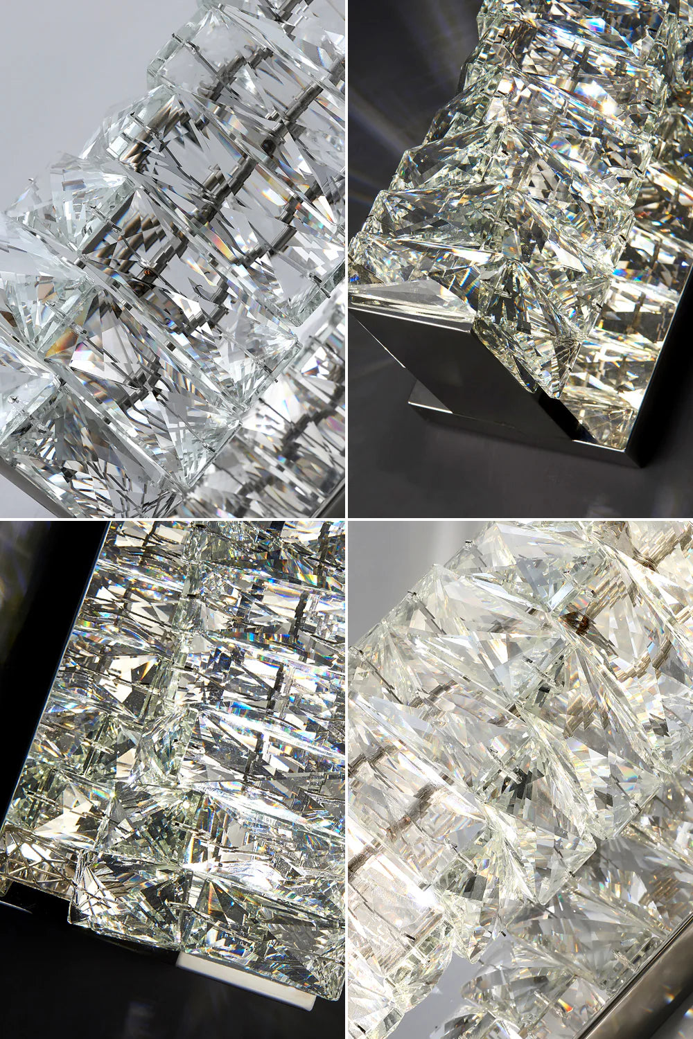 Aplique de pared laminado de cristal