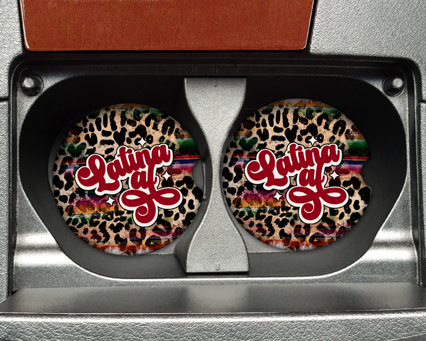 Latina AF Ceramic Car Coasters