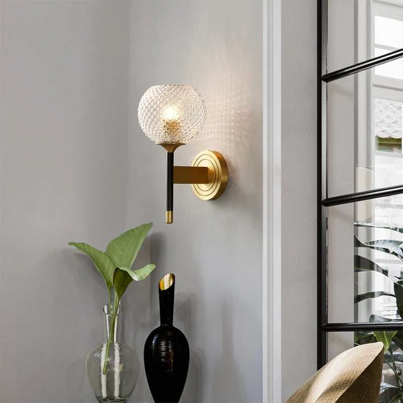 Aplique de pared Lattice Glass
