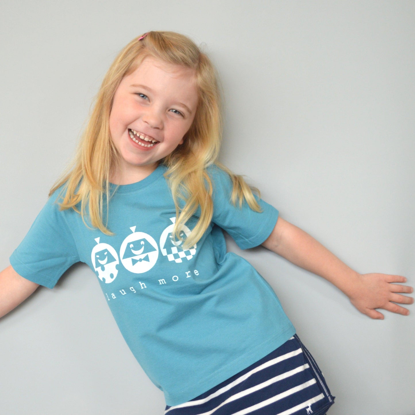 "Laugh More" Happy Vibe T-Shirt for Kids