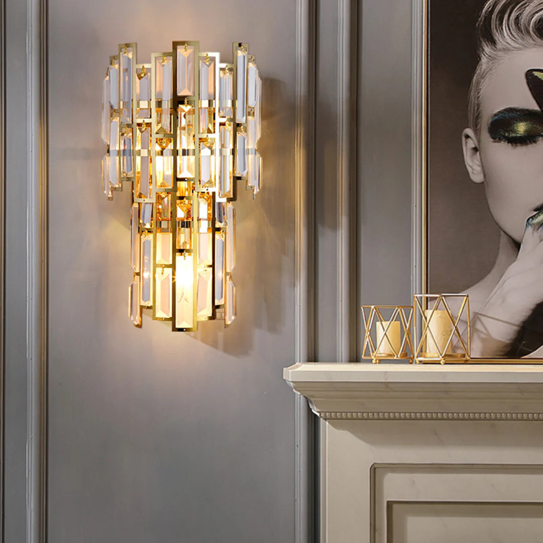 Aplique de pared moderno Gredel Crystal