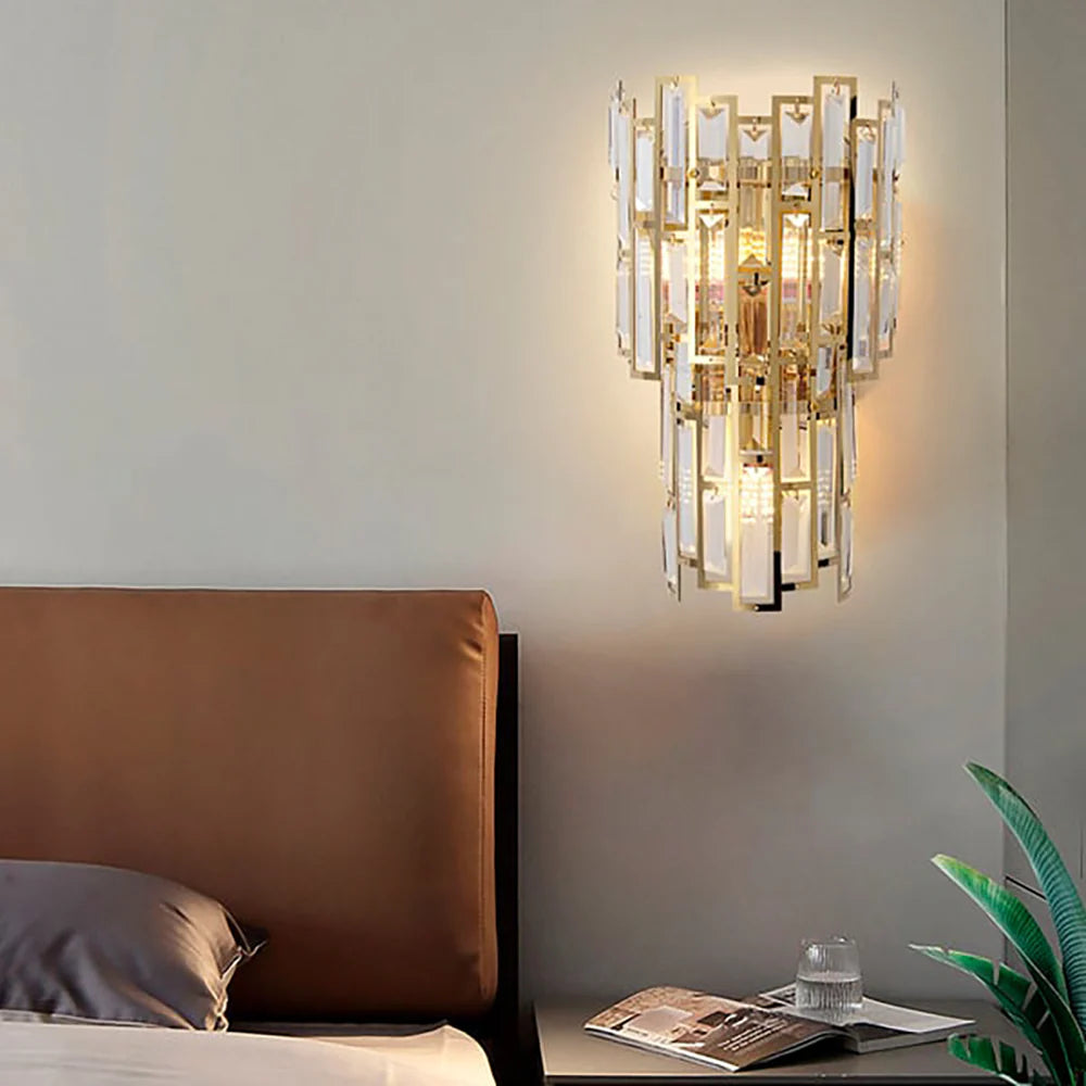 Aplique de pared moderno Gredel Crystal