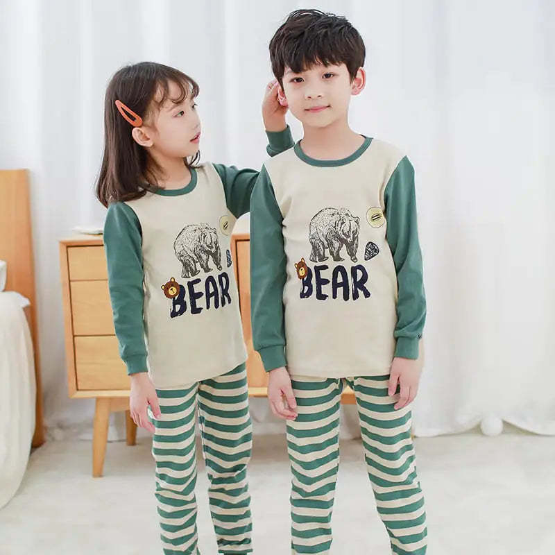 Children's Thermal Underwear Set for Autumn and Winter