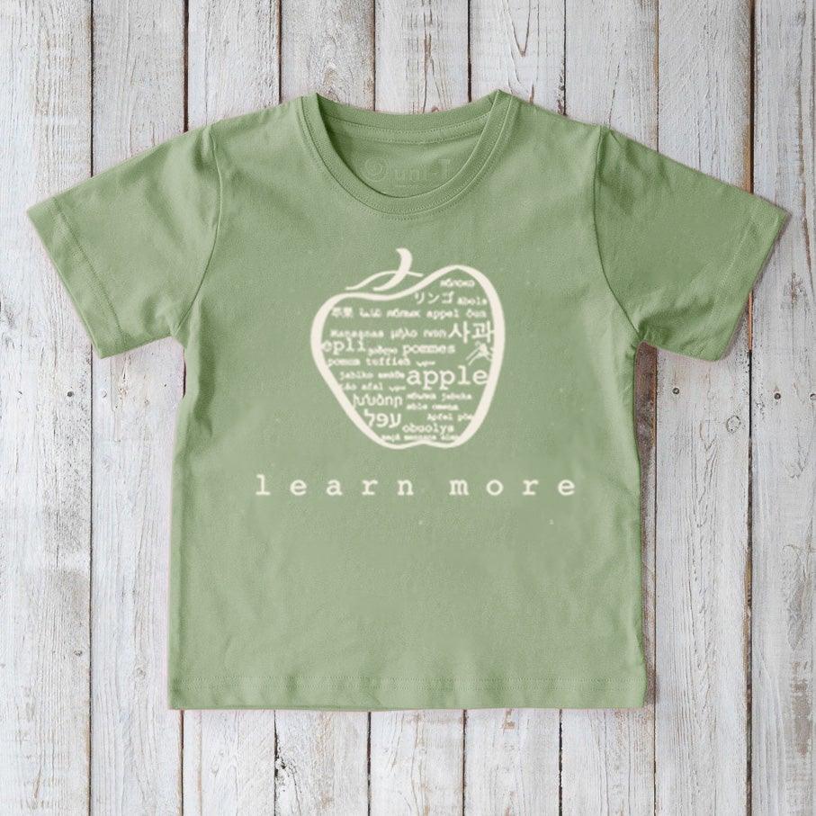 "Learn More" Apple T-Shirt for Kids