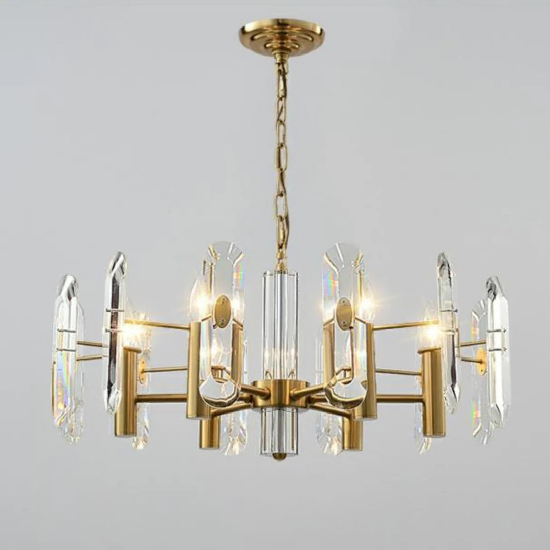 Candelabro de cristal para dormitorio, techo de bar