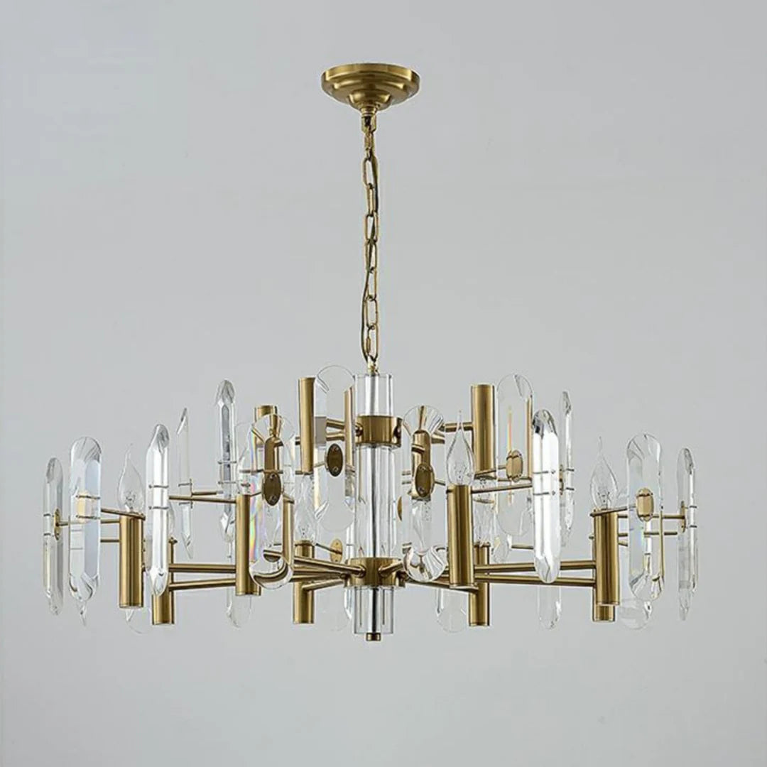 Candelabro de cristal para dormitorio, techo de bar