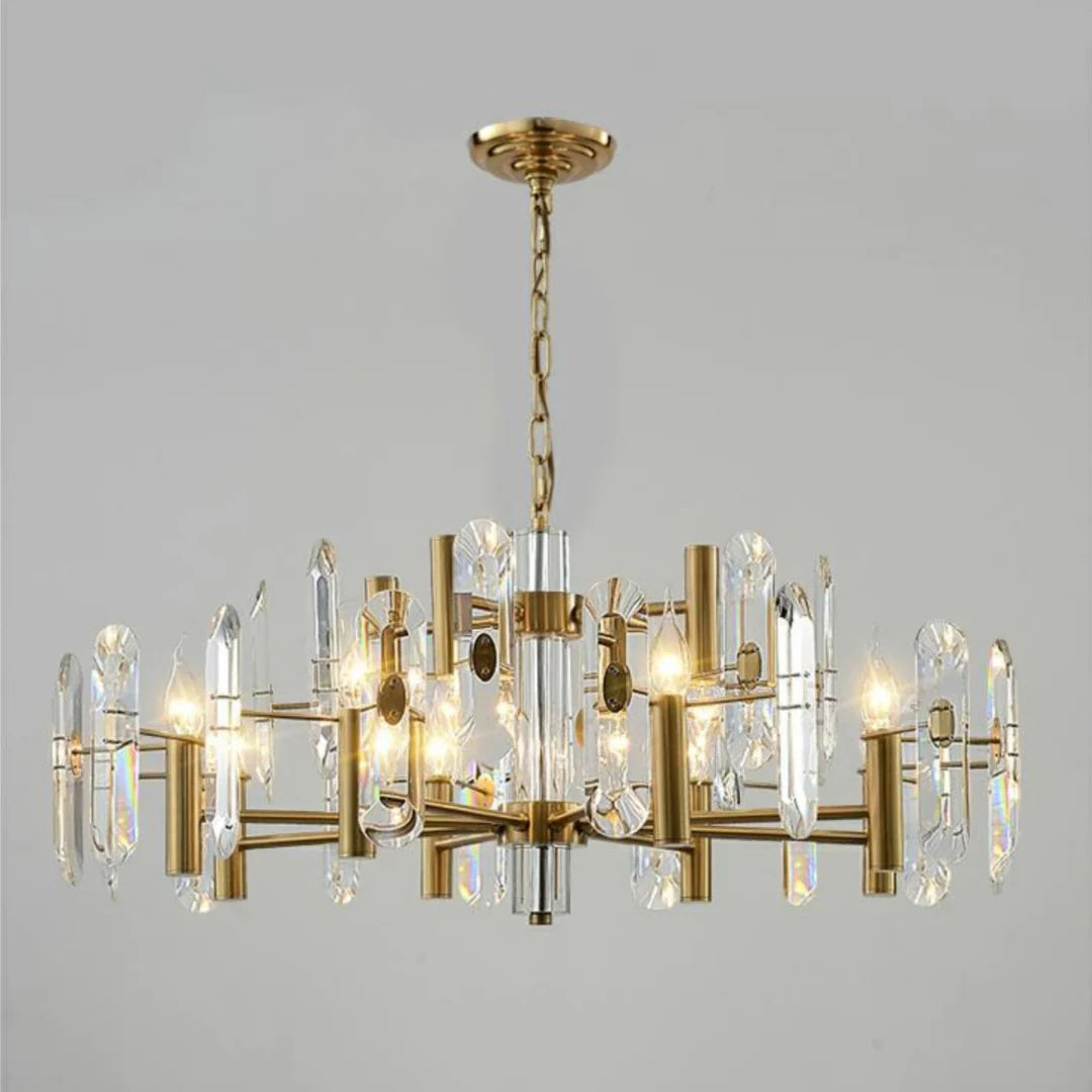 Candelabro de cristal para dormitorio, techo de bar