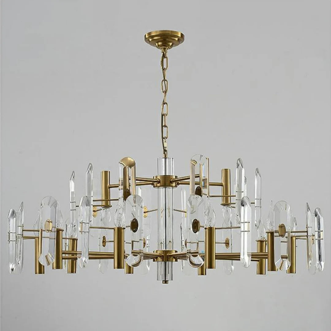 Candelabro de cristal para dormitorio, techo de bar