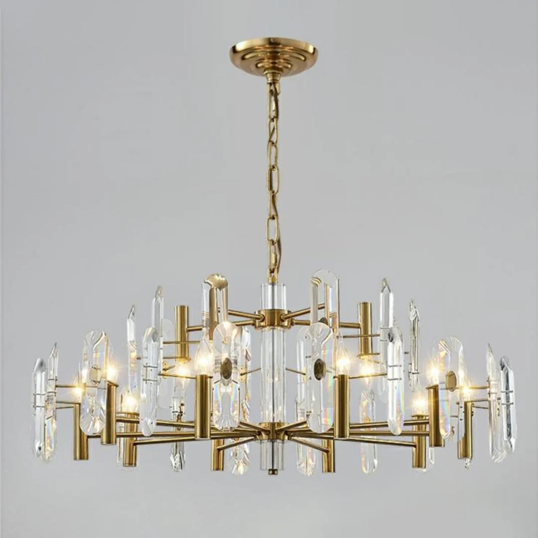 Candelabro de cristal para dormitorio, techo de bar