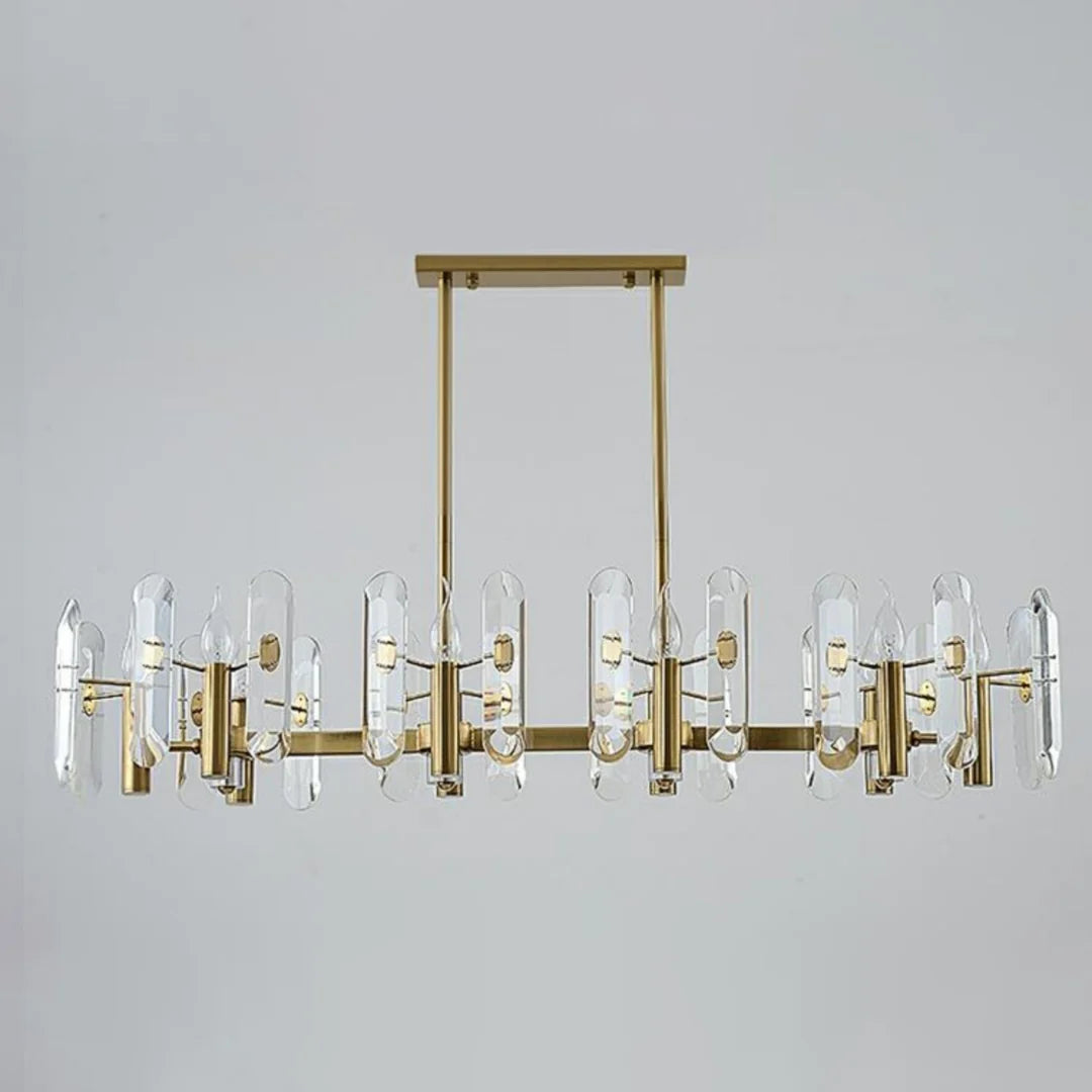 Candelabro de cristal para dormitorio, techo de bar