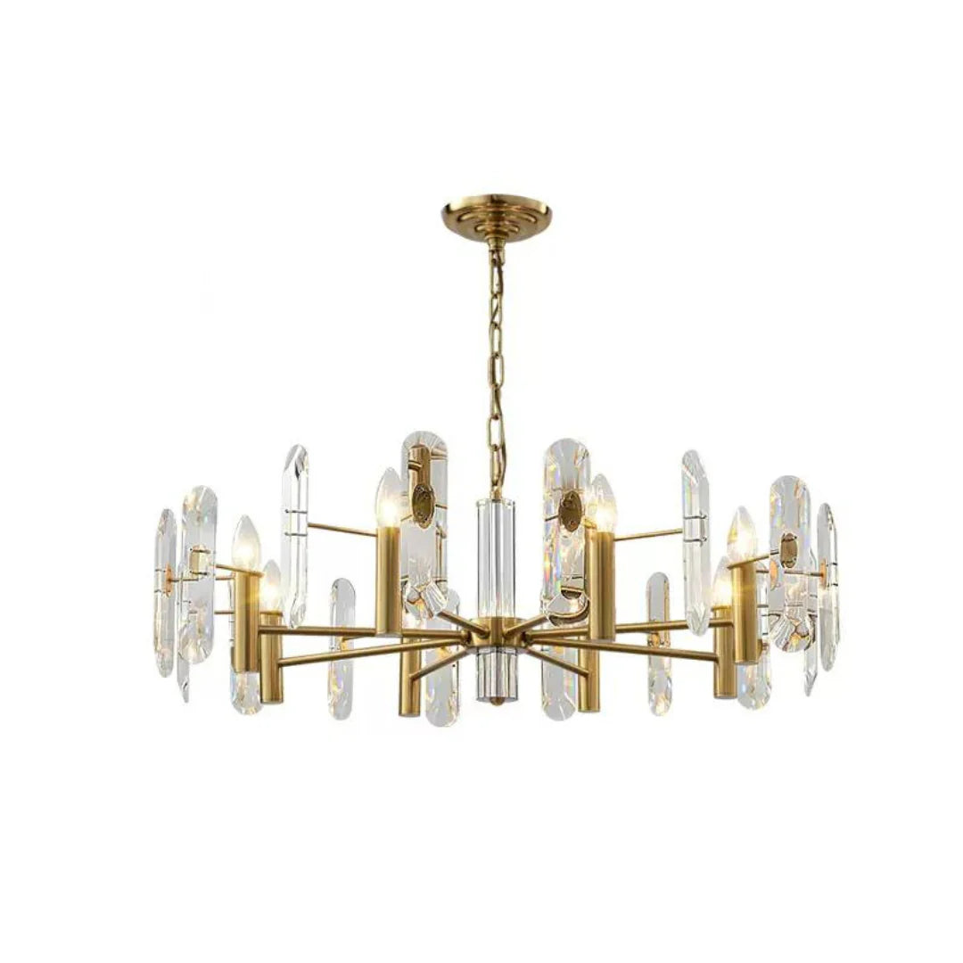 Candelabro de cristal para dormitorio, techo de bar