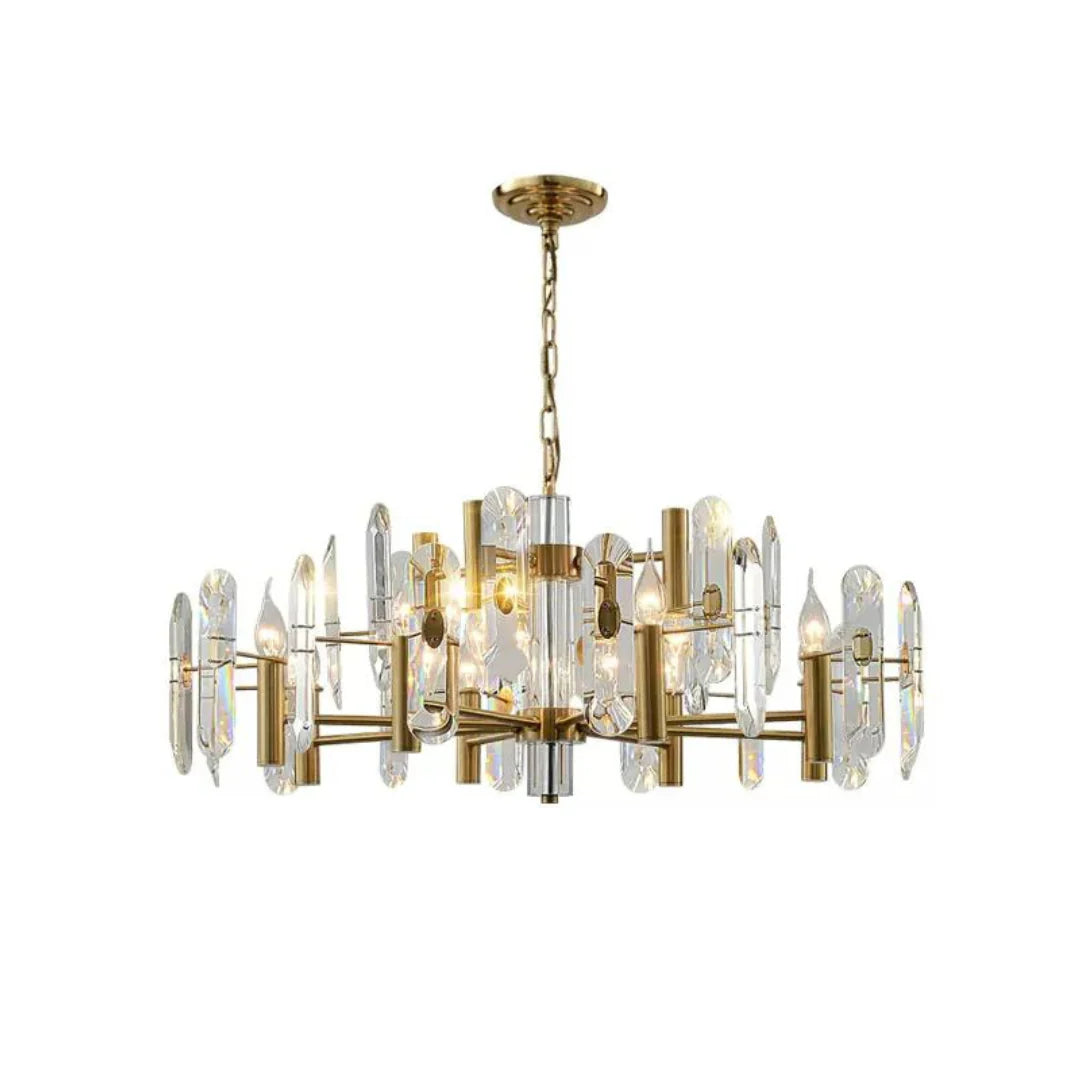 Candelabro de cristal para dormitorio, techo de bar