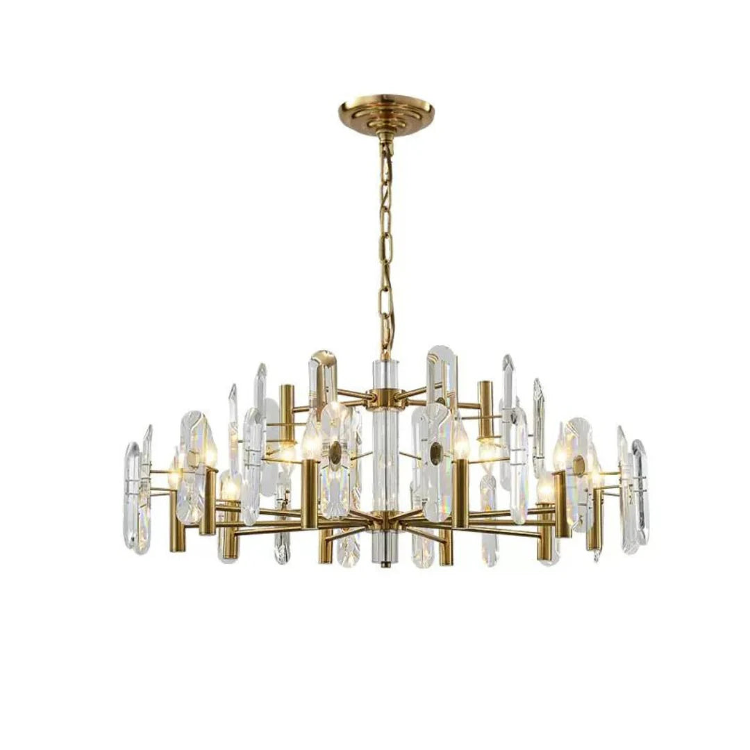 Candelabro de cristal para dormitorio, techo de bar