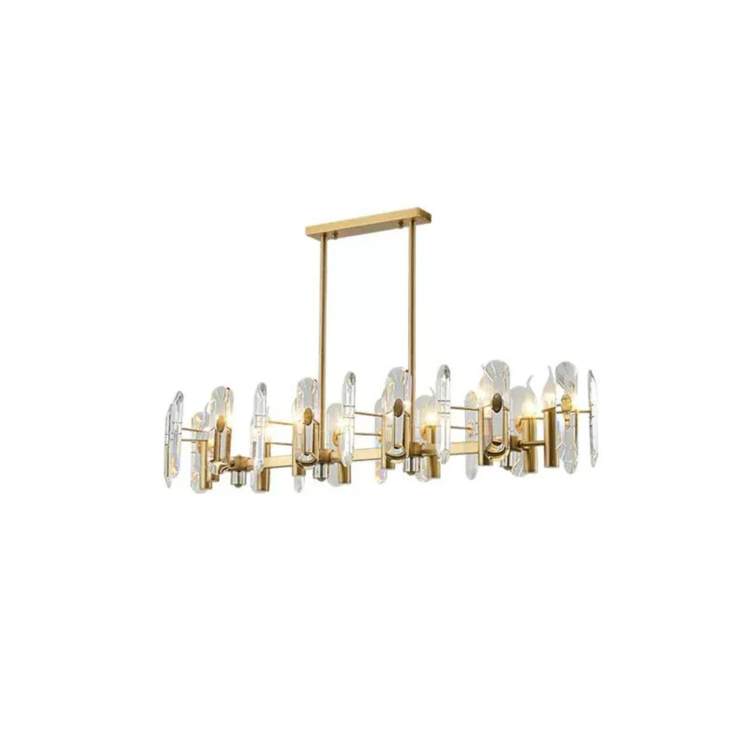 Candelabro de cristal para dormitorio, techo de bar