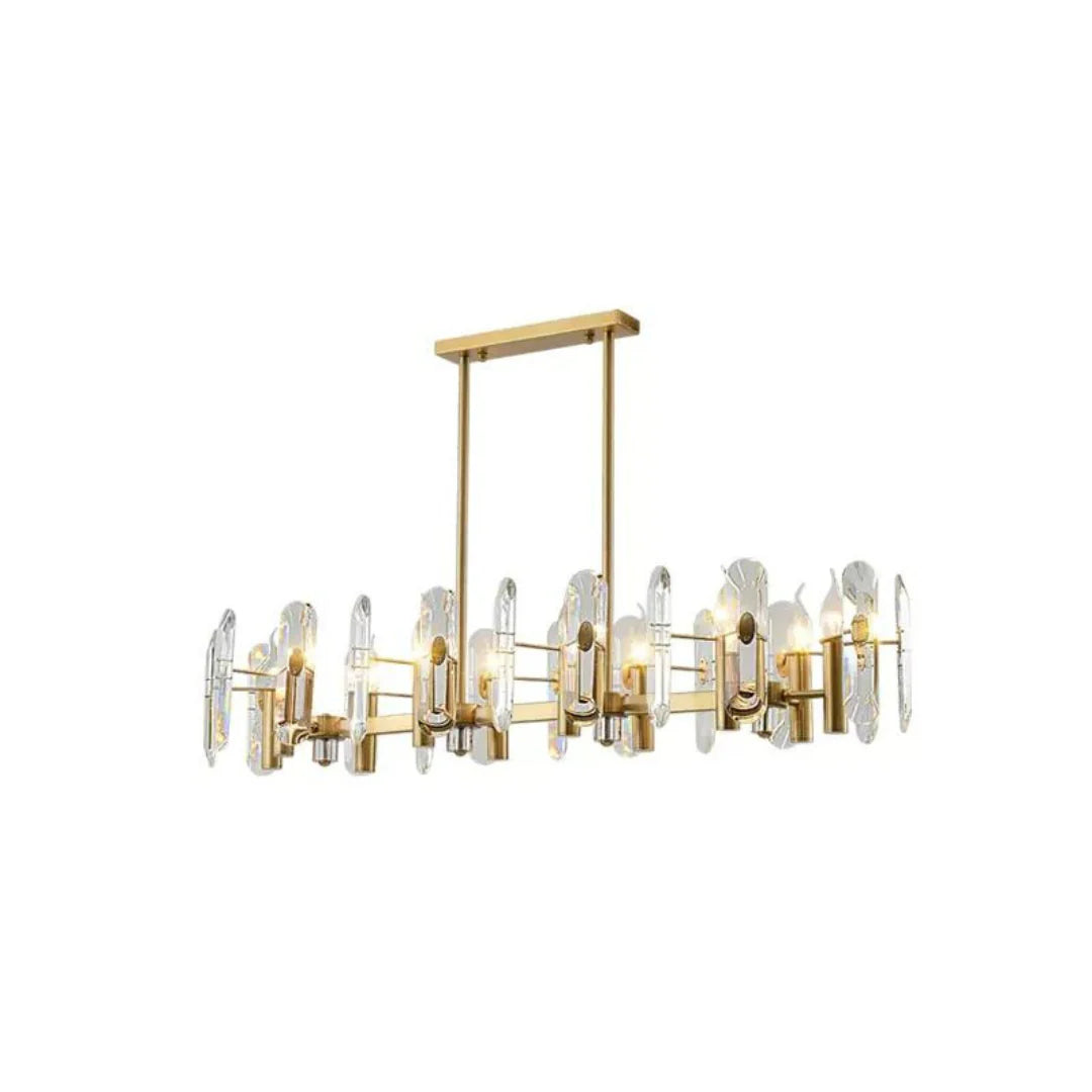 Candelabro de cristal para dormitorio, techo de bar