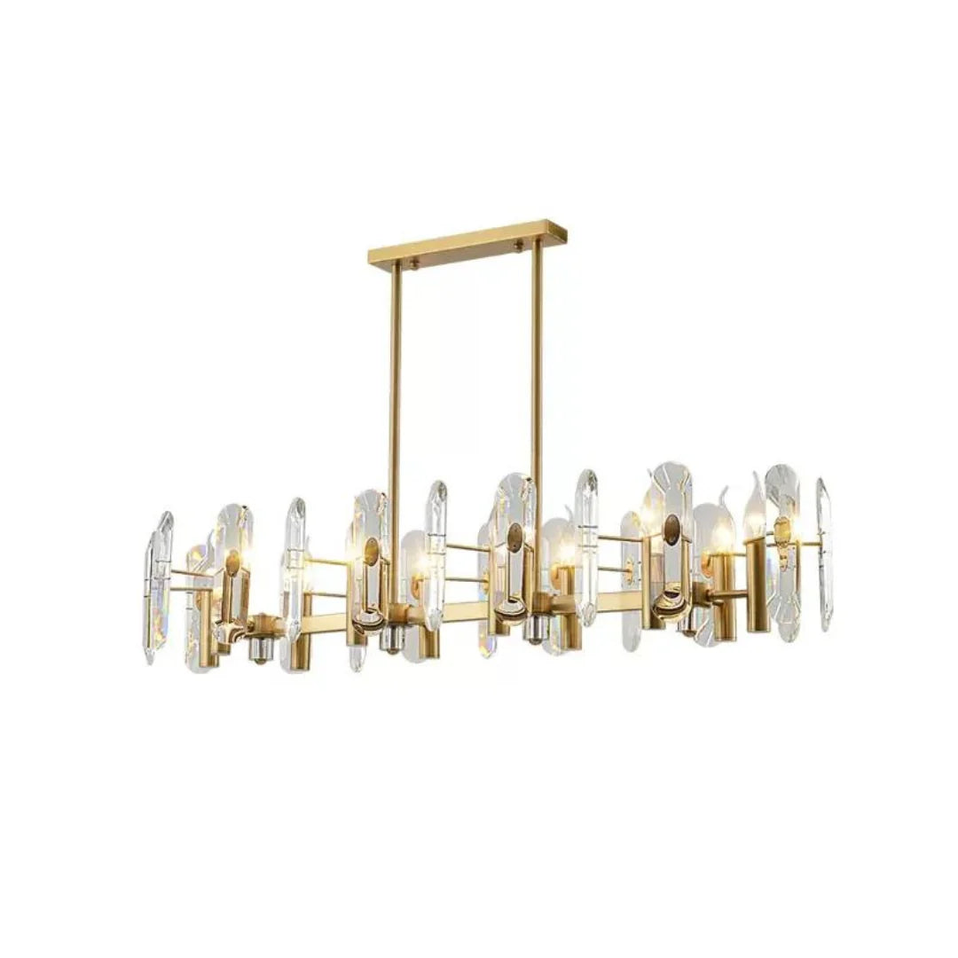 Candelabro de cristal para dormitorio, techo de bar