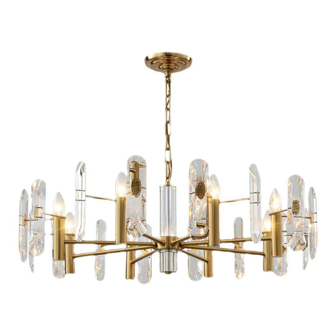 Candelabro de cristal para dormitorio, techo de bar